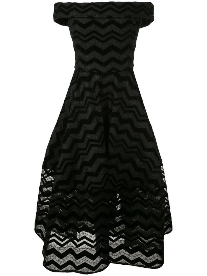 Christian Siriano Off-the-shoulder Dress - Black