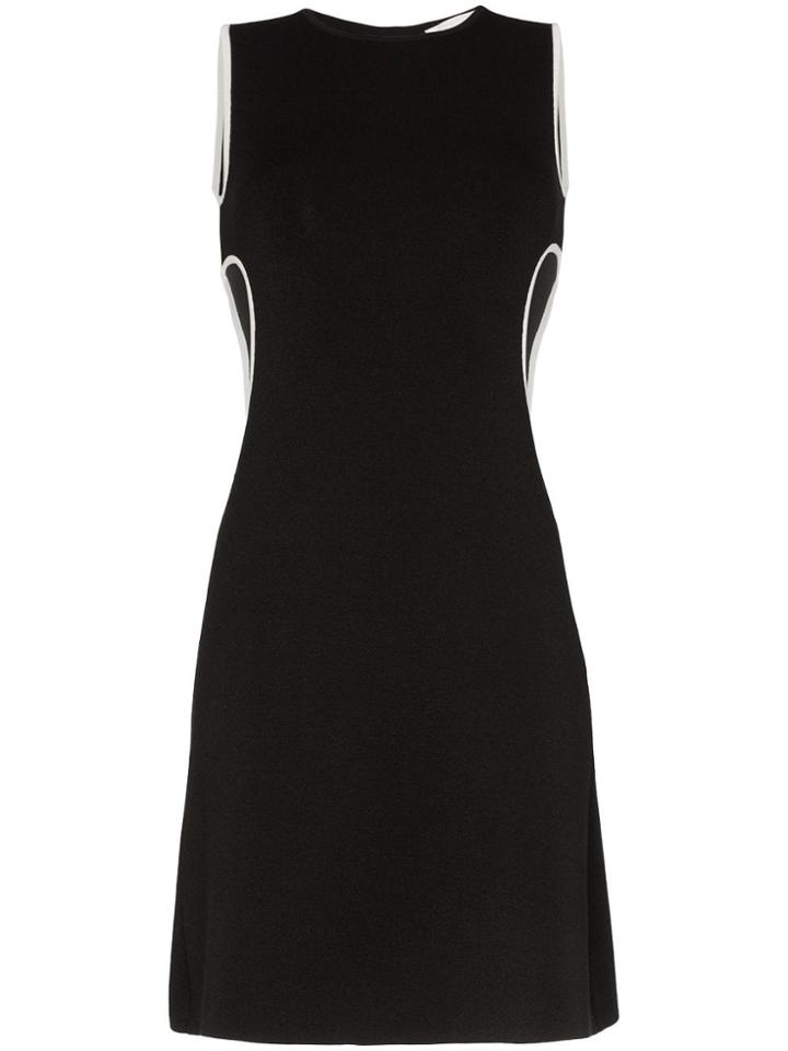 Rudi Gernreich Cut-out Fitted Mini Dress - Black