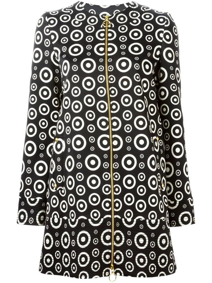 Fausto Puglisi Circle Print Zipped Coat