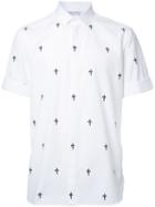 Neil Barrett - Printed Short-sleeved Shirt - Men - Cotton - 42, White, Cotton