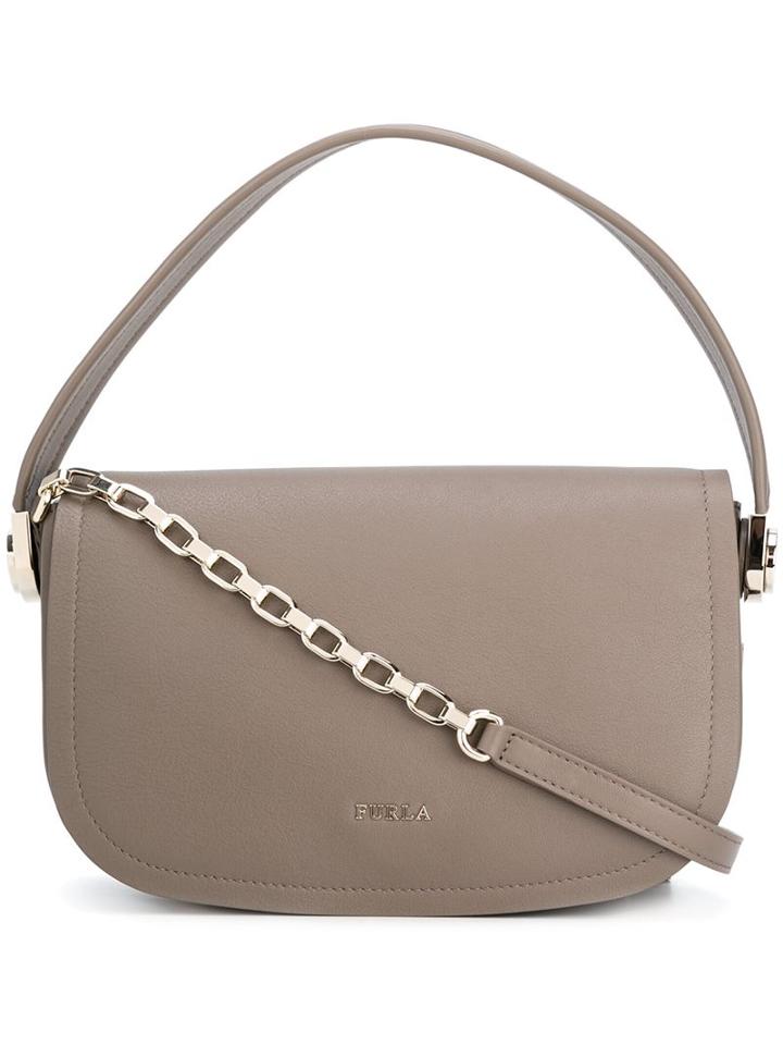 Furla Removable Strap Shoulder Bag, Women's, Grey