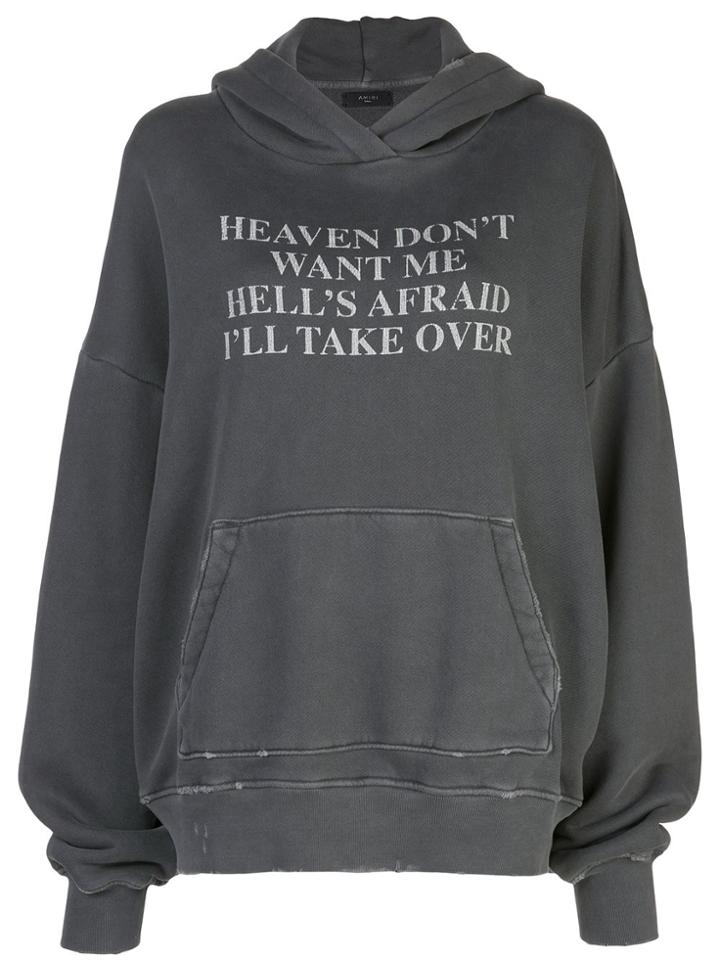 Amiri Heaven And Hell Hoodie - Black