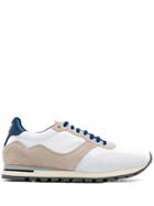 Eleventy Panelled Running Sneakers - White
