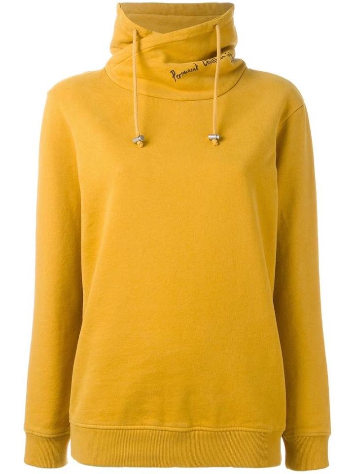 Each X Other High Neck Hoodie, Women's, Size: Small, Yellow/orange, Cotton