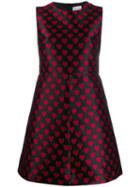 Red Valentino Heart Embroidered Dress - Black