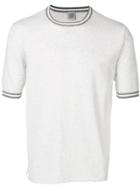 Eleventy Knitted Round Neck T-shirt - Grey