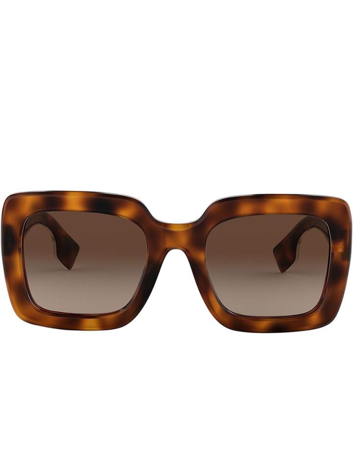 Burberry Eyewear Oversized Square Sunglasses - Brown