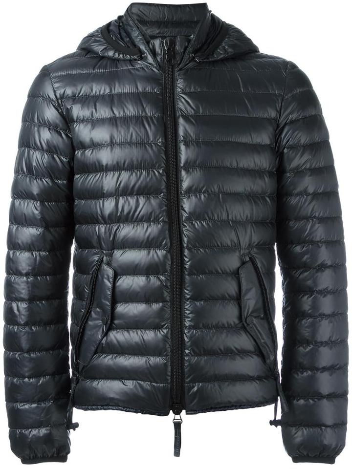 Duvetica Hooded Padded Jacket, Men's, Size: 46, Grey, Polyamide/feather Down/feather