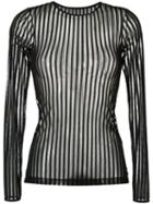 Long Sleeves Top - Women - Elastodiene/polyamide - P, Black, Elastodiene/polyamide, Giuliana Romanno