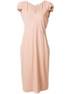 Vionnet V-neck Dress - Nude & Neutrals