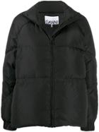 Ganni Relaxed Fit Puffer Jacket - Black