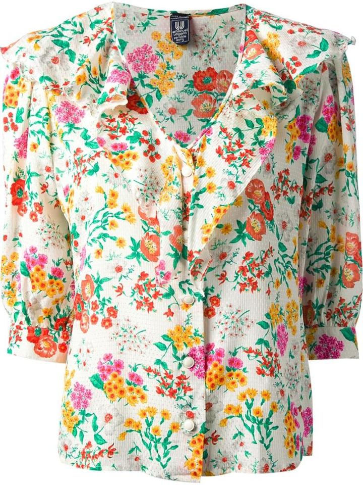 Emanuel Ungaro Vintage Floral Print Shirt