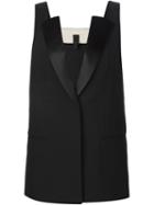 Vera Wang Sleeveless Tuxedo Blazer