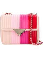 Sara Battaglia Elizabeth Shoulder Bag, Women's, Pink/purple, Calf Leather