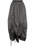 Taylor Ruched Mid-length Skirt - Grey