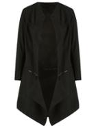 Uma Raquel Davidowicz 'pampa' Coat, Women's, Size: 40, Black, Cotton/spandex/elastane