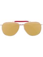 Thom Browne - Mirror Aviator Sunglasses - Men - Metal - One Size, Grey, Metal