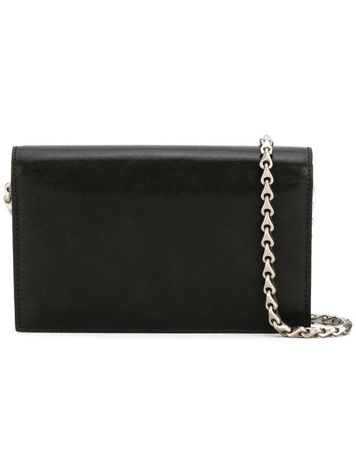 Rick Owens Chain Crossbody Bag, Women's, Black, Cotton/horse Leather/polyester