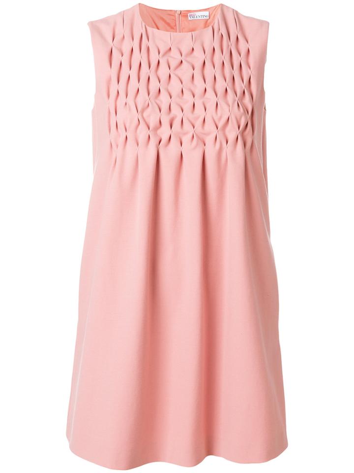 Red Valentino Dress With Quilted Front Yoke - Pink & Purple