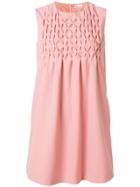 Red Valentino Dress With Quilted Front Yoke - Pink & Purple