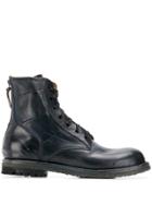 Silvano Sassetti Combat Ankle Boots - Blue