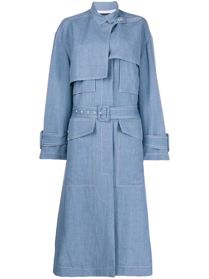 Joseph Oversized Trench Coat - Blue