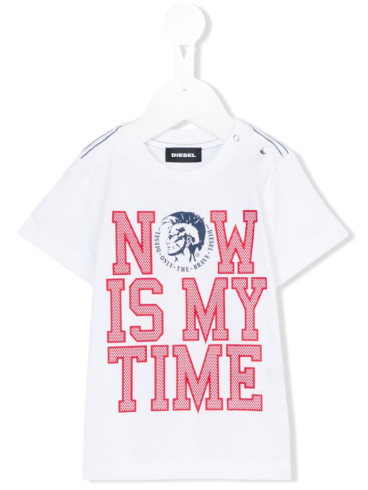 Diesel Kids - Tevek T-shirt - Kids - Cotton - 18 Mth, White