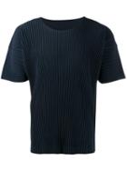 Issey Miyake Plissé T-shirt - Blue