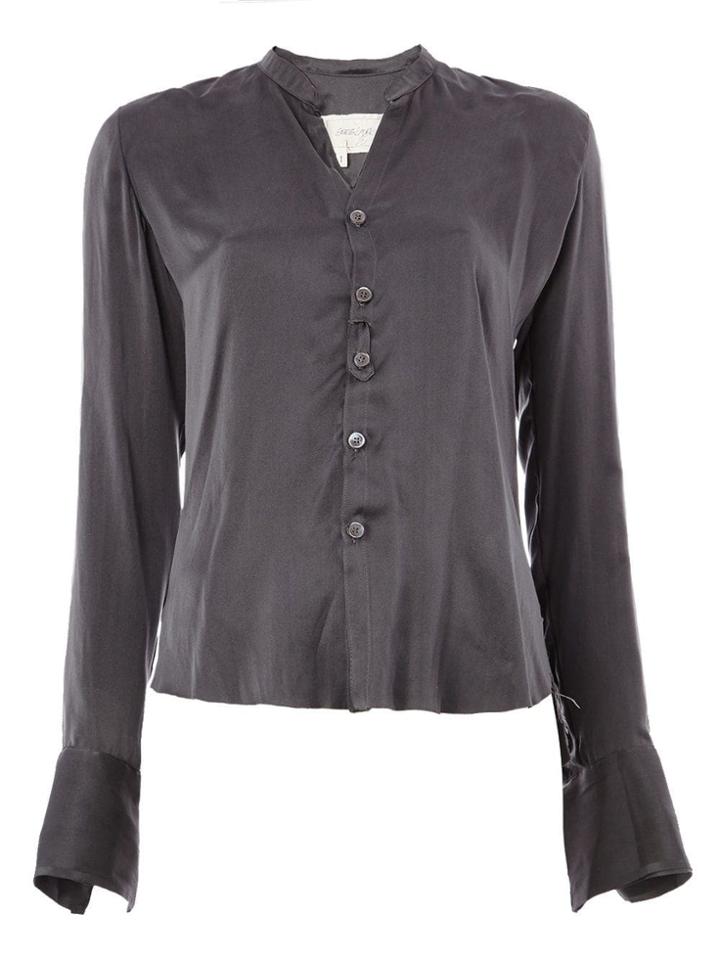 Greg Lauren V-neck Shirt - Grey