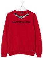 Marco Bologna Kids Teen Detachable Necklace Sweatshirt - Red