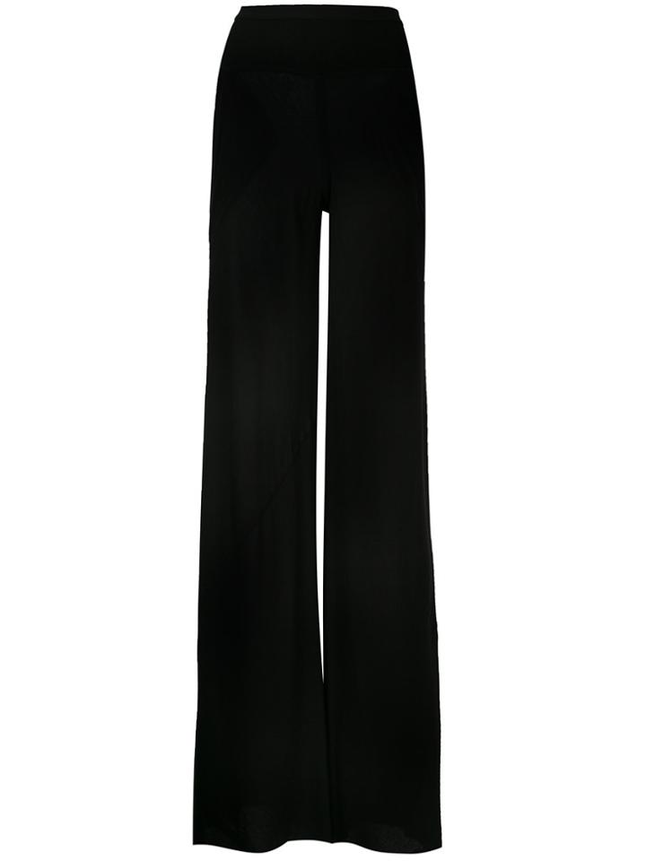 Rick Owens Lilies Casual Palazzo Trousers - Black