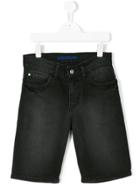 Zadig & Voltaire Kids Teen Faded Denim Shorts - Black