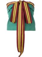 Jean Paul Gaultier Pre-owned Strapless Ribbon Top - Green