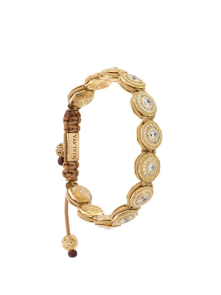Nialaya Jewelry Crystal Embellished Bracelet - Gold