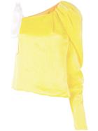 Hellessy One Shoulder Blouse - Yellow