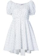 Caroline Constas - Bardot Mini Dress - Women - Cotton - L, White, Cotton