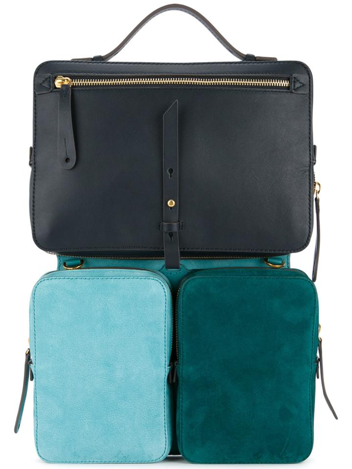 Anya Hindmarch Modular Stack Shoulder Bag - Blue