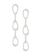 Maya Magal Organic Chain Drop Earrings - Silver