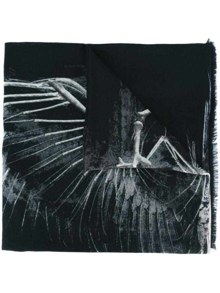 Marcelo Burlon County Of Milan Skeleton Print Scarf