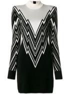 Balmain Roll Neck Dress - Black