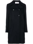 Valentino - Double Breasted Coat - Women - Polyamide/spandex/elastane/cupro/virgin Wool - 44, Black, Polyamide/spandex/elastane/cupro/virgin Wool
