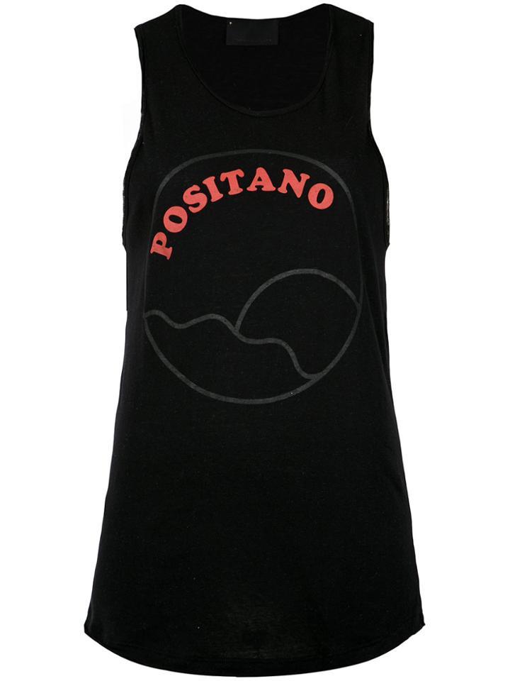 Andrea Bogosian Printed Tank Top - Black