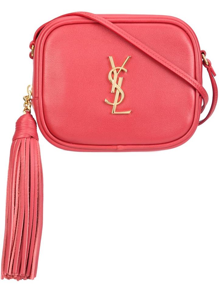 Saint Laurent 'monogram Blogger' Crossbody Bag, Women's, Red