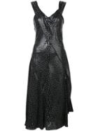 Dvf Diane Von Furstenberg Bias Draped Dress - Black