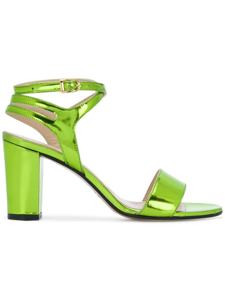 Marc Ellis Block Heel Sandals - Green