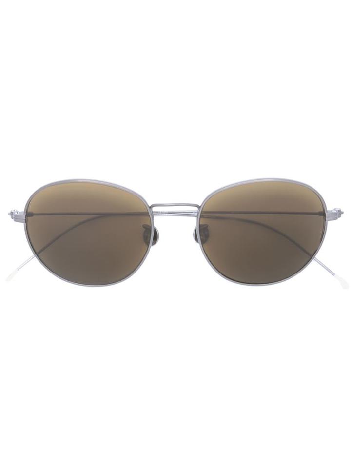 Linda Farrow Round Framed Sunglasses, Women's, Black, Acetate
