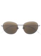 Linda Farrow Round Framed Sunglasses, Women's, Black, Acetate
