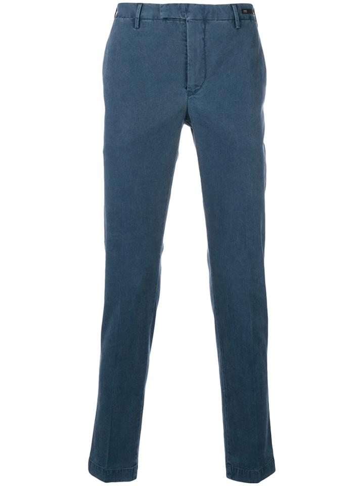 Pt01 Mid-rise Skinny Trousers - Blue