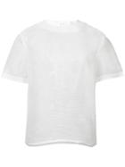 Julien David Sheer Top - White
