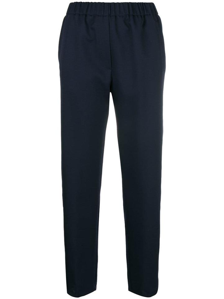 Forte Forte Slim-fit Tailored Trousers - Blue